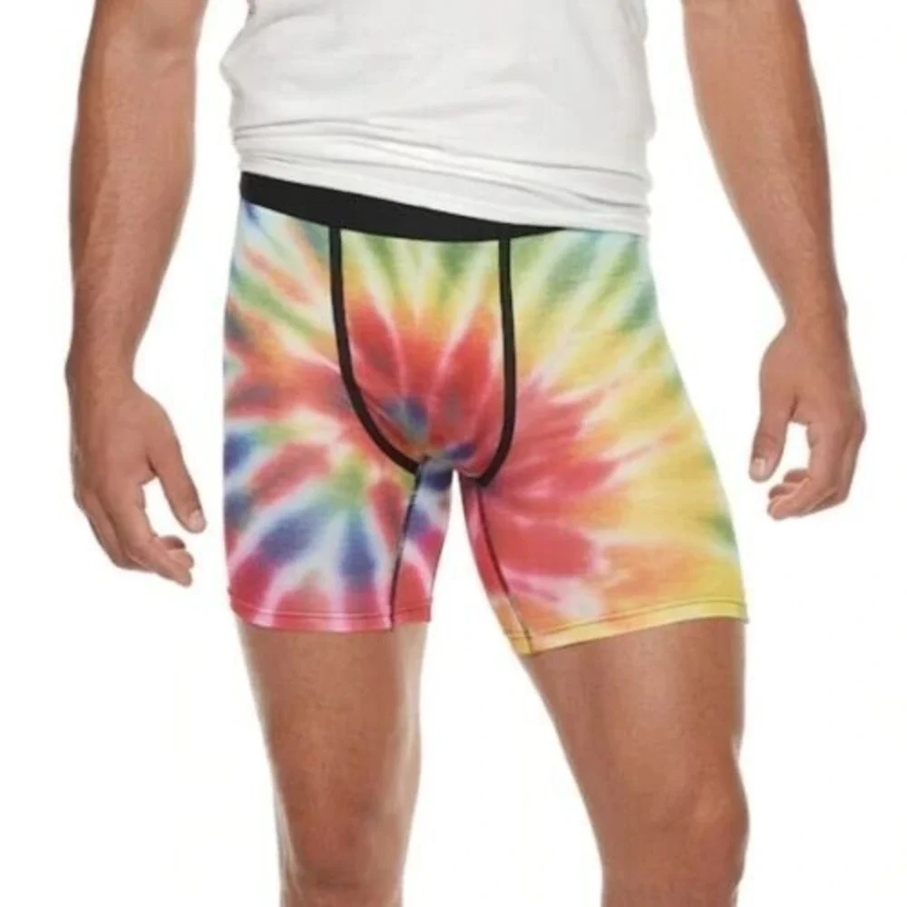 Wear Your Life Novelty Boxers Sz M Men's Under Wear Tie Dye Psychedelic NIP GIFT